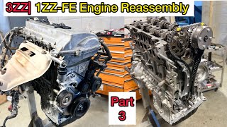 part 31zzfe engine reassembly  head and timing chain installation complete details [upl. by Marylinda680]