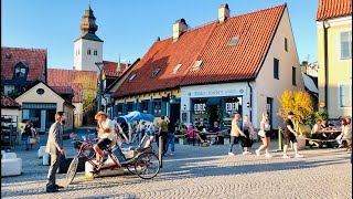 Sweden Walks Visby Gotland Streets and people in medieval world heritage town [upl. by Loresz]