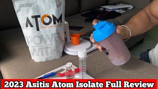 ASITIS Atom Isolate Whey Protein Honest Review And Labtest With Mb Procheck Kit Muscleblaze [upl. by Carthy]