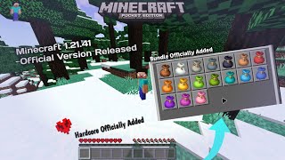 Minecraft Official Version Released 12141🔥  Hardcore Gamemode Added  Bundles Officialy Added [upl. by Irving]