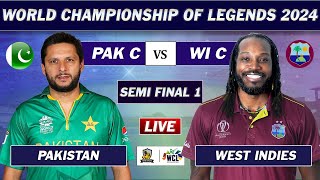 PAKISTAN vs WEST INDIES SEMI FINAL LIVE SCORES  PAK vs WI LIVE  WORLD CHAMPIONSHIP OF LEGENDS  4 [upl. by Llennoc680]