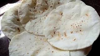 Chawal ki roti  How to make soft rice flour roti  तांदळाची भाकरी [upl. by Fia]