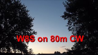 W8S on 80m CW October 10 2023 [upl. by Adas]