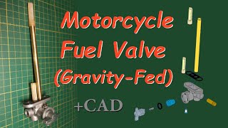 Motorcycle GravityFed Petcock Valve How it works  Overhaul [upl. by Ladin]