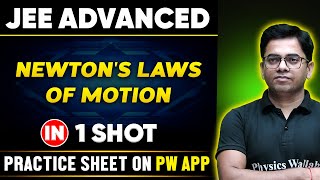 NEWTONS LAWS OF MOTION in One Shot  JEE ADVANCED 💪  Basics to PYQs 🔥 [upl. by Matilde140]