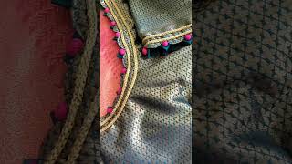 Potli neck design for paithani saree shortsvideo [upl. by Nipahc48]