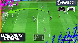 FIFA 22 LONG SHOTS TUTORIAL  THE SECRETS TO SCORE GOALS FROM LONG SHOTS in FIFA 22  TIPS amp TRICKS [upl. by Ocsic]