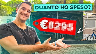 QUANTO HO SPESO per la ROULOTTE stanziale  WEEKLY VLOG [upl. by Turoff]