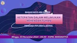 Ibadah Raya 03 November 2024  GBI Cinere Bellevue [upl. by Alraep46]