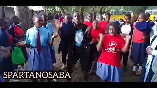 dance yakudonjo with SPARTANOSABA PANGANI GIRLS HIGH SCHOOL [upl. by Aisile]