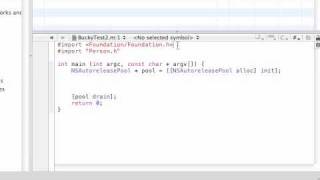 Objective C Programming Tutorial  24  Running the New Program [upl. by Gregson]