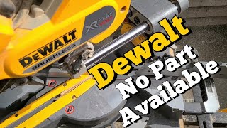 Repairing a Dewalt DCS727 54V miter saw with an uneven base part not available from Dewalt [upl. by Leanor534]