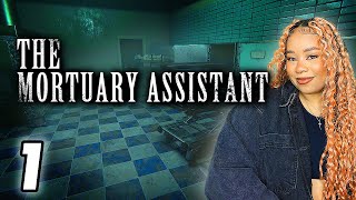 First shift  The Mortuary Assistant Part 1 Twitch Playthrough [upl. by Marfe]