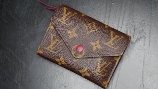 LOUIS VUITTON VICTORINE WALLET REVIEW [upl. by Aleihs]