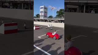 Goodwood Austin J40 practice pedal car race ￼ [upl. by Seale689]