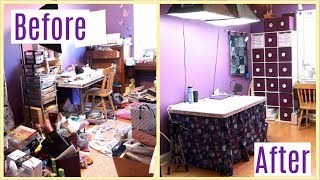 EXTREME Craft Room MakeoverDecluttering  Part 3 [upl. by Tallbot659]