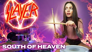 Slayer  South Of Heaven  Drum Cover by Kristina Rybalchenko [upl. by Mihe]