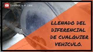 CHECA como llenar el diferencial y también como medir nivel de aceite a vehículo [upl. by Erwin]