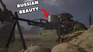 Russian MG Against NATO Forces  SQUAD [upl. by Alenoel]