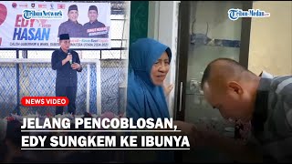 EDY RAHMAYADI Sungkem ke Ibunya Jelang Pencoblosan Pilkada 2024 [upl. by Oriana]