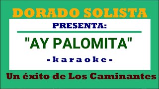 AY PALOMITA LOS CAMINANTES KARAOKE DORADO [upl. by Floris317]