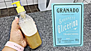 COMO FAZER SABONETE LÍQUIDO DE GLICERINA PARA ROSTO E CORPO SUPER FÁCIL ECONOMICO E HIDRATANTE [upl. by Orvas]