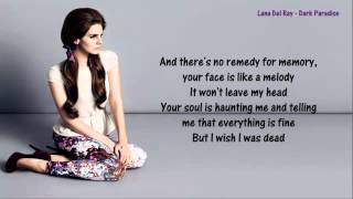 Lana Del Rey  Dark Paradise  Lyrics [upl. by Elisha574]