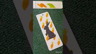 🥕🐰DIY BOOKMARK IDEAS🐰🥕bookmark diy art shorts [upl. by Oijile]