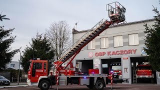 Prezentacja 559P06 SH21 Volvo FL180 od Bumar  Podnośnik w OSP Kaczory [upl. by Castorina]