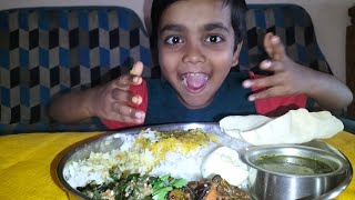 Pasi paruppu vendakkai poriyal kathirikai varuval boiled egg rasam with white rice super lunch [upl. by Ivanna]