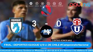 EN VIVO  DEPORTES IQUIQUE VS UNIVERSIDAD DE CHILE  Domino 29 septiembre 2024 CampeonatoNacional [upl. by Obnukotalo]