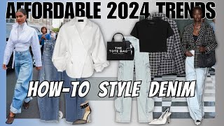 Affordable 2024 Denim Trends and How to Style Them [upl. by Edmea]