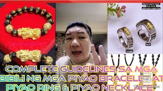 COMPLETE GUIDELINES PRA SA MGA MAY PIYAO BRACELET NECKLACE RINGat pati ang DOS amp DONTS etc [upl. by Winne474]