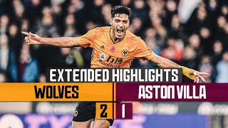 Brilliant Neves amp Jimenez goals hand Wolves victory  Wolves 21 Aston Villa  Extended Highlights [upl. by Attena812]