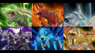 All Bakugan with Different Versions Evolution Forms BakuGears Fusions and NanoGears [upl. by Marje]