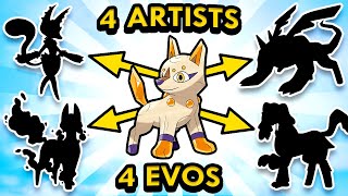 4 Artists Design Evolved Forms for my Pokemon 2 [upl. by Acimehs]