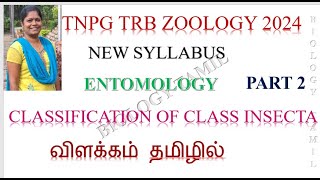 TN PG TRB ZOOLOGY ENTOMOLOGY PART 2 ENDOPTERYGOTA DIVISION ALL ORDERS IN BIOLOGY TAMIL BY SASIKALA [upl. by Bowne]