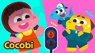 Stop Dont Move Red Light Green Light🔴🟢  More FUN Songs for Kids  Cocobi [upl. by Ozne]