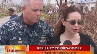 BT Rep Lucy TorresGomez Pamamahagi ng tulong sa Leyte pinababagal ng red tape [upl. by Narut274]