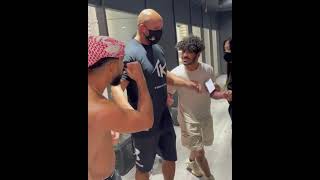 Adam saleh VS Walid sharks weigh in FIGHT BREAKS OUT [upl. by Mikol]