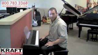 Kraft Music  Yamaha P85 Digital Piano Demo [upl. by Oinesra359]