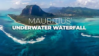 Mauritius UNDERWATER WATERFALL  4K UDH World Wonders [upl. by Zetnauq727]