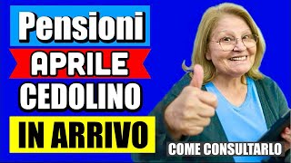 PENSIONI CEDOLINO APRILE 2024 IN ARRIVO 👉 ECCO COME CONSULTARLO IN ANTEPRIMA E COSA CONTIENE 💰 [upl. by Ahseit]