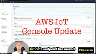 Where to find the AWS IoT data endpoint [upl. by Bedelia650]