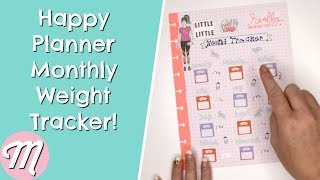 How To Make A Happy Planner Weight Loss Tracker For 2019 [upl. by Rosinski]