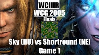 Warcraft 3  WCG 2005 Finals Sky HU vs Shortround NE Game 1 [upl. by Sitoiganap612]