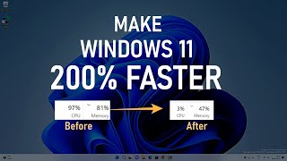 How to Make Windows 11 Faster  200 Faster Windows 11 [upl. by Andert]