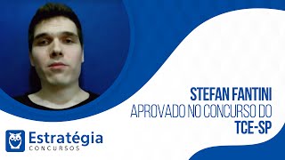 Entrevista Aprovado Concurso TCESP  Stefan Fantini [upl. by Licna459]