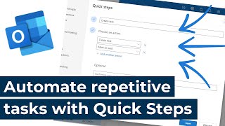 Microsoft Outlook  Automate repetitive tasks with Quick Steps [upl. by Gujral146]