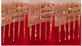 Most stylish Gold bracelet for girls LATEST gold bracelet designs 2023Amazing collection [upl. by Serolod931]